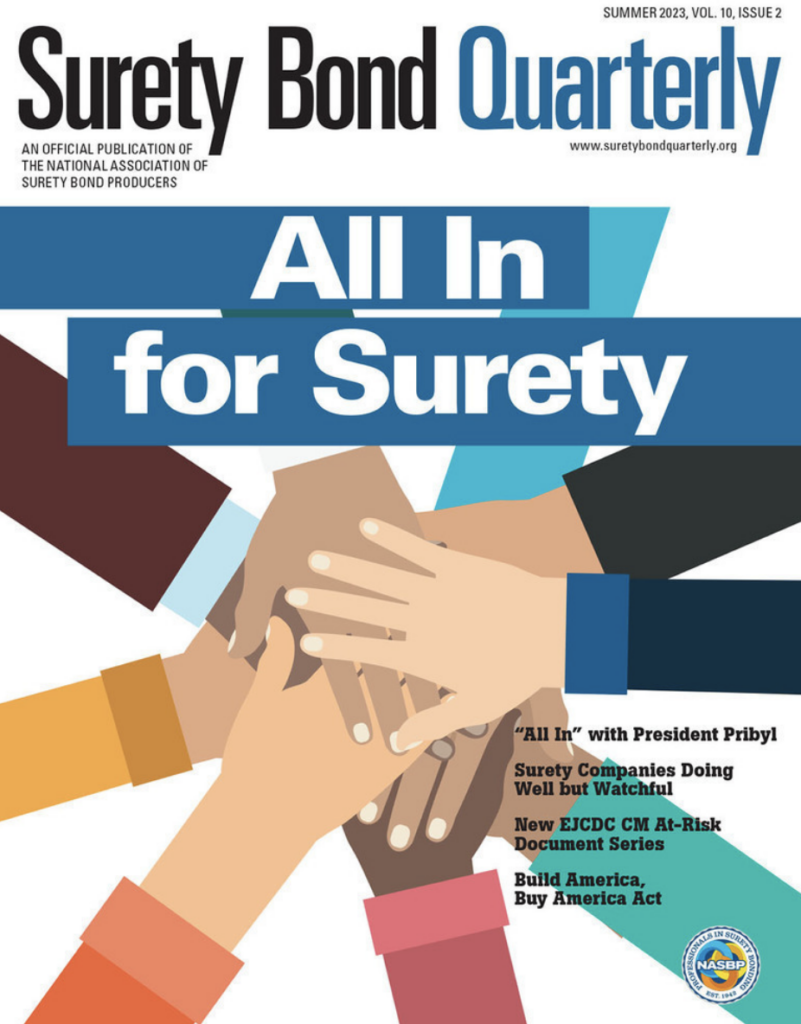 Cover of Surety Bond Quarterly Summer Issue