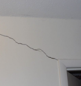 Foundation issues can cause cracking in gypsum walls and ceilings